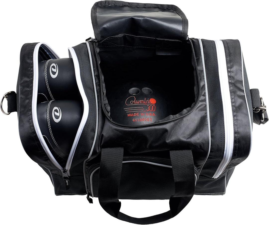 Athletico Bowling-Tasche für Einzelbälle, mit gepolstertem Ballhalter, passend für ein Paar Bowlings