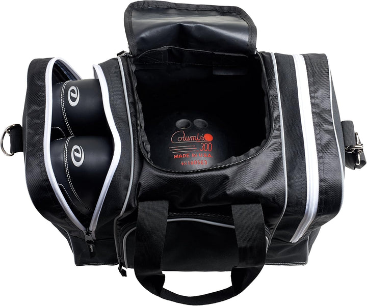 Athletico Bowling-Tasche für Einzelbälle, mit gepolstertem Ballhalter, passend für ein Paar Bowlings