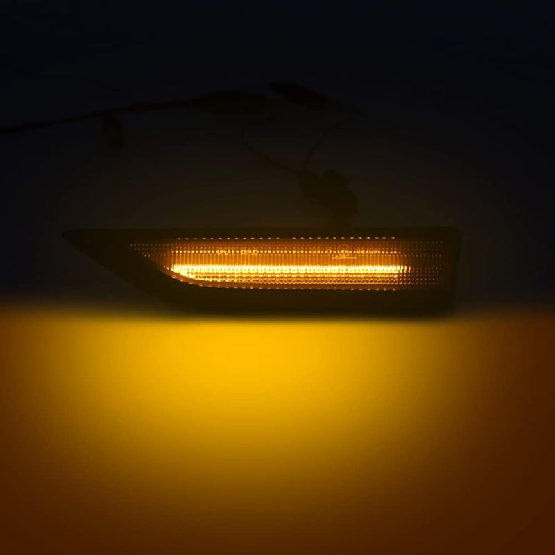 AUTO-STYLE Satz LED Seitenblinker - kompatibel mit Volkswagen Caddy IV 2015-2020 - Smoke - inkl. Dyn