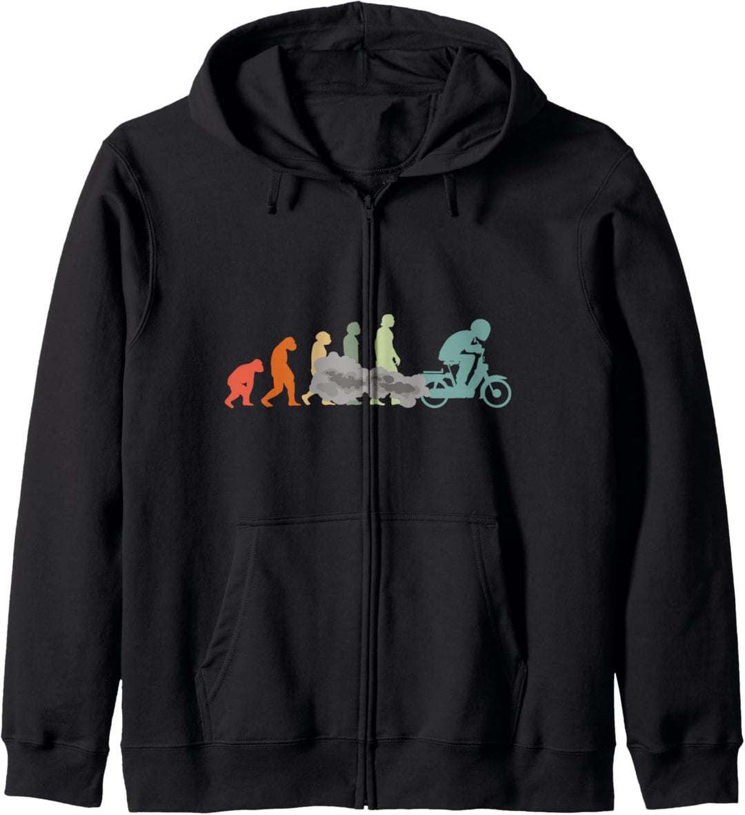 Mofa Mofaroller Moped Mofafahrer tshirt Mofa EVOLUTION Mofa Kapuzenjacke