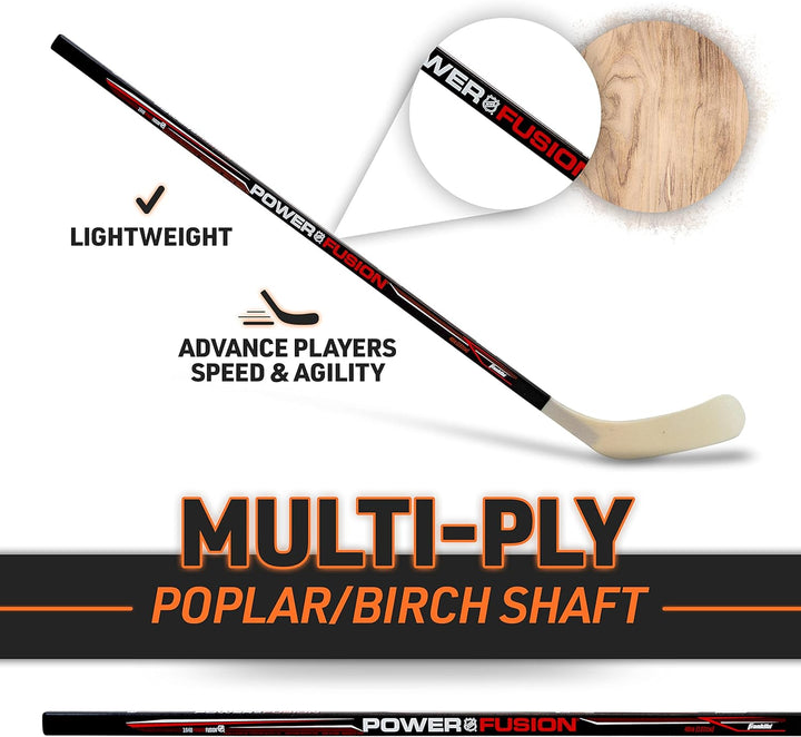 Franklin Sports NHL Power Fusion Street Hockeyschläger 40-Inch Youth Right, 40-Inch Youth Right