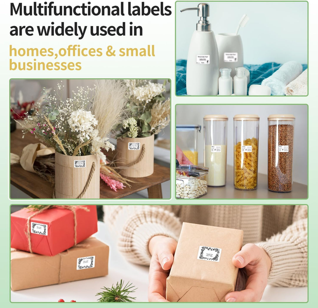 Phomemo 6 Rollen M110 Etikett, 6 Rollen M110/M110S/M120/M200/M220/M221 Thermopapier – 1,57" x 1,18"