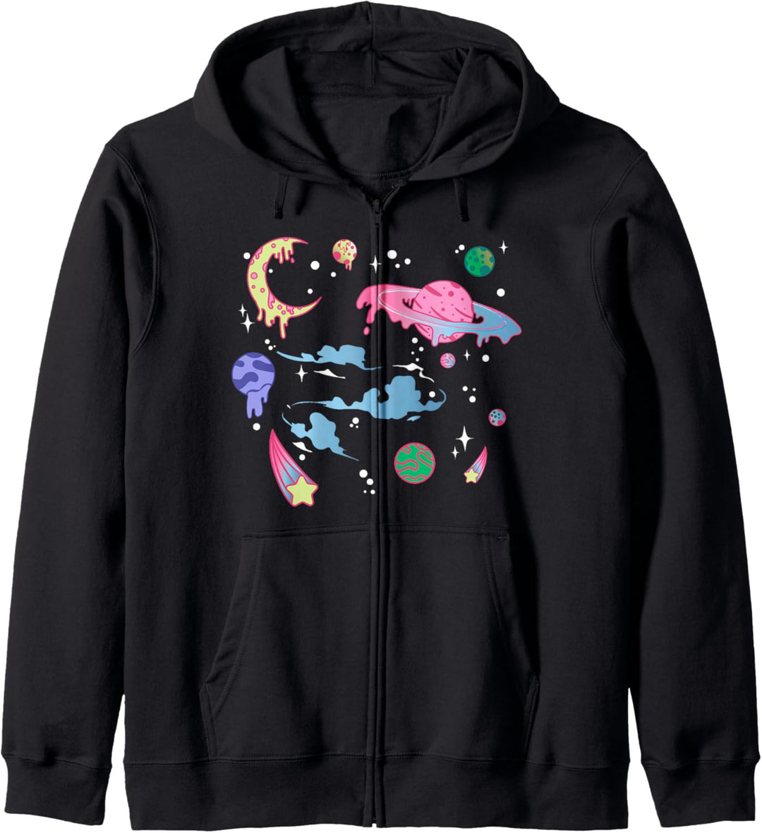 Weltall, Pastel Goth Vaporwave Design, Weltraum Universum Kapuzenjacke