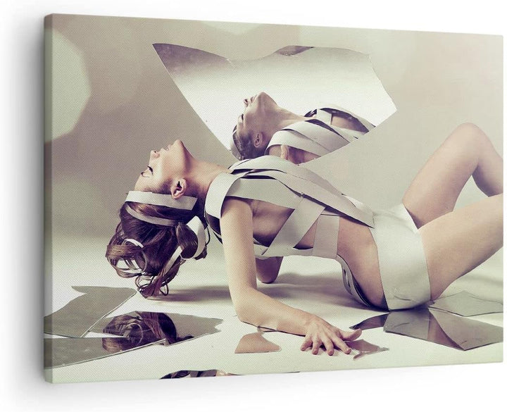 Bilder auf Leinwand Weiblich modell posieren beine Leinwandbild 70x50cm Wandbilder Dekoration Wohnzi