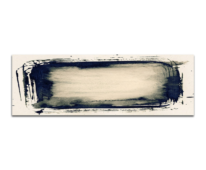 Paul Sinus Art Panoramabild auf Leinwand und Keilrahmen 150x50cm Papier Plakat Grunge abstrakt