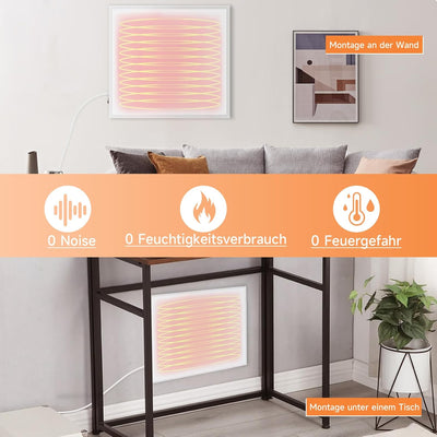 Mursche Infrarotheizung Energiesparend Infrarot Wandheizung-350W Heizung Elektrisch Wand Elektroheiz