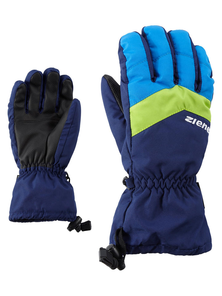 Ziener Kinder LETT AS glove junior Ski-Handschuhe/Wintersport | wasserdicht, atmungsaktiv 3 blau (na