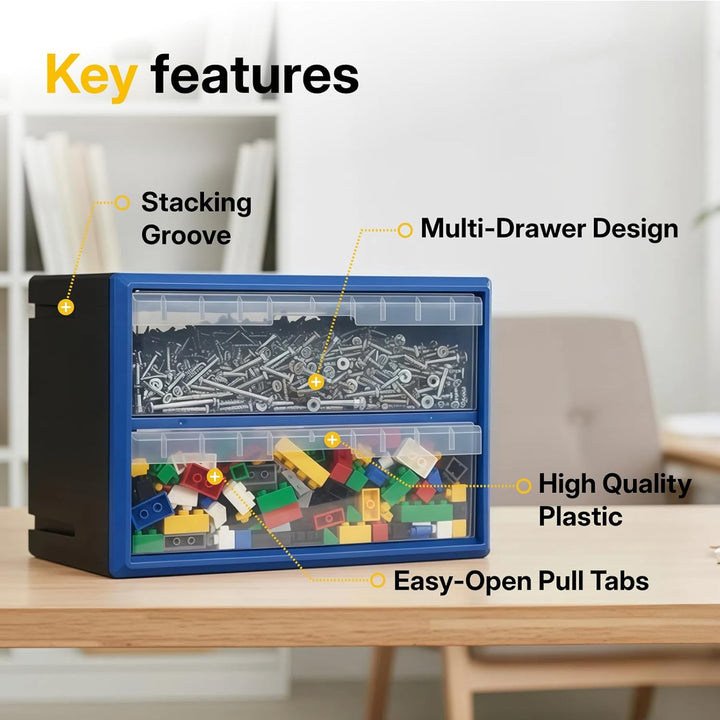 NORTHSKY Kleinteilemagazin Organizer (2 Schubladen), 2 Schubladen