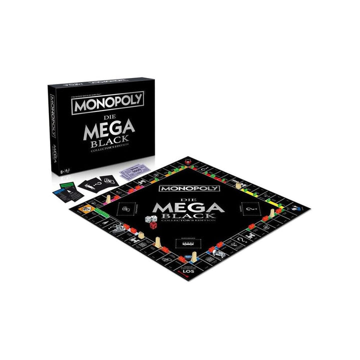 Winning Moves Monopoly Mega Black Edition - Familienspiele Strategie Brettspiele Monopoly Mega Black
