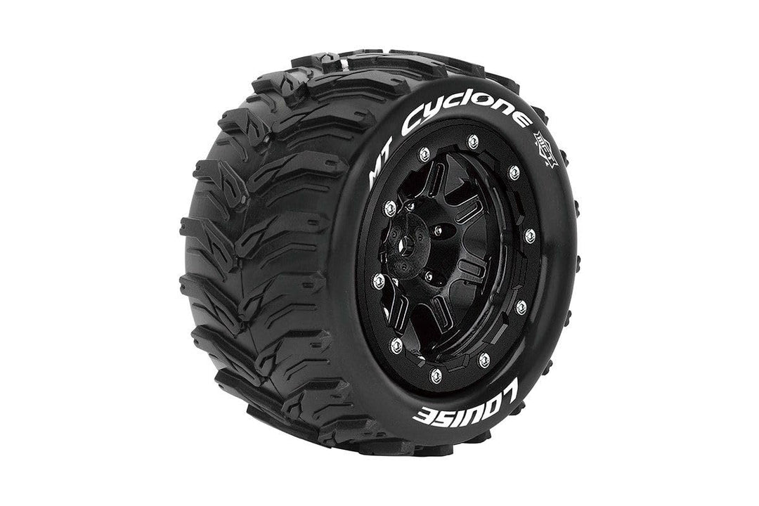 LOUISE MFT MT-MAXX 2.8 Cyclone 1/10 Soft FELGE SCHWARZ 17MM 1/2Z Offset