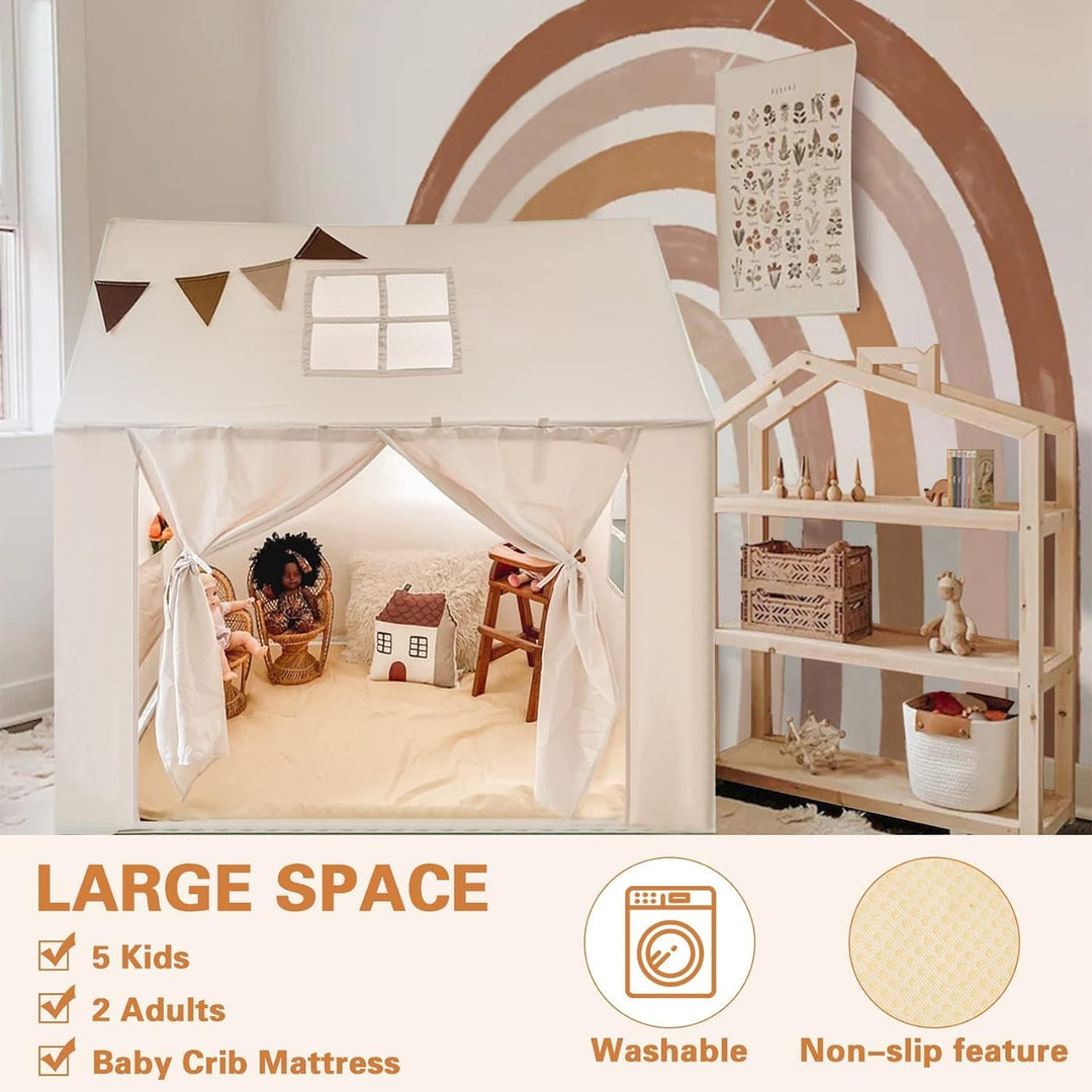 NIUEVLRS Kinderzelt mit Matte, Spielzelt für drinnen, Spielhaus für Kinder im Freien, Kinderspielzel