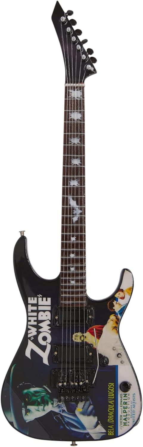 Axman Kirk Hammet Miniatur-Gitarren-Nachbildung – Musikgeschenke – handgefertigte Ornamente im Masss