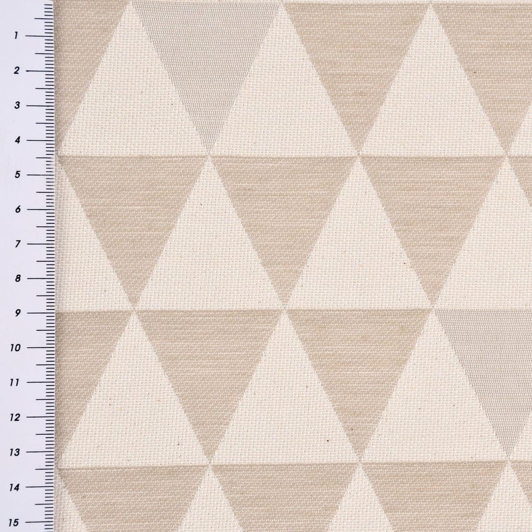 SCHÖNER LEBEN. Zugluftstopper Triangel Retro Scandi Sand Hellbeige, Auswahl:80cm Länge ca. 80x15x15c