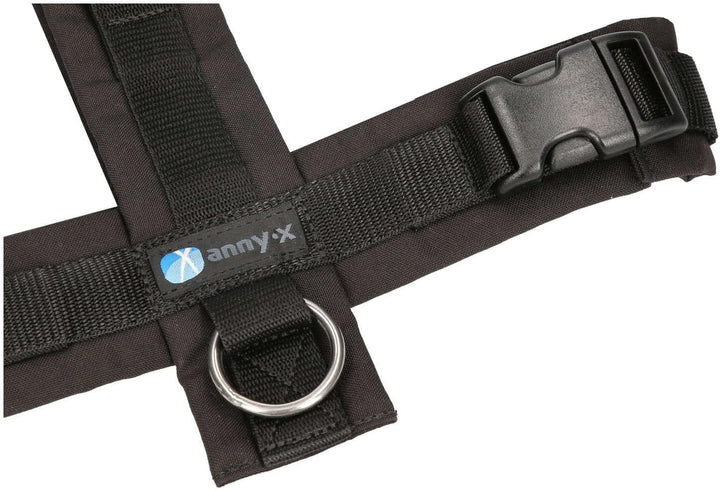 Anny-X Brustgeschirr Fun | Farbe Schwarz | Hundegeschirr in Grösse XXS lang (Brustumfang 36-42 cm) (