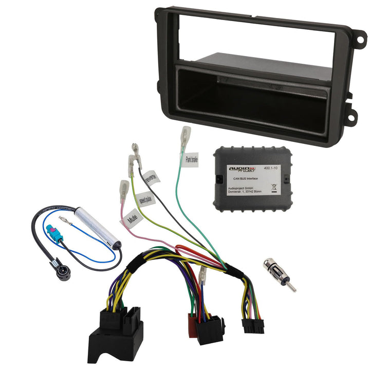 Audioproject A123 - CanBus Autoradio Einbau Set kompatibel für VW Golf V Touran Passat 3C Caddy Skod