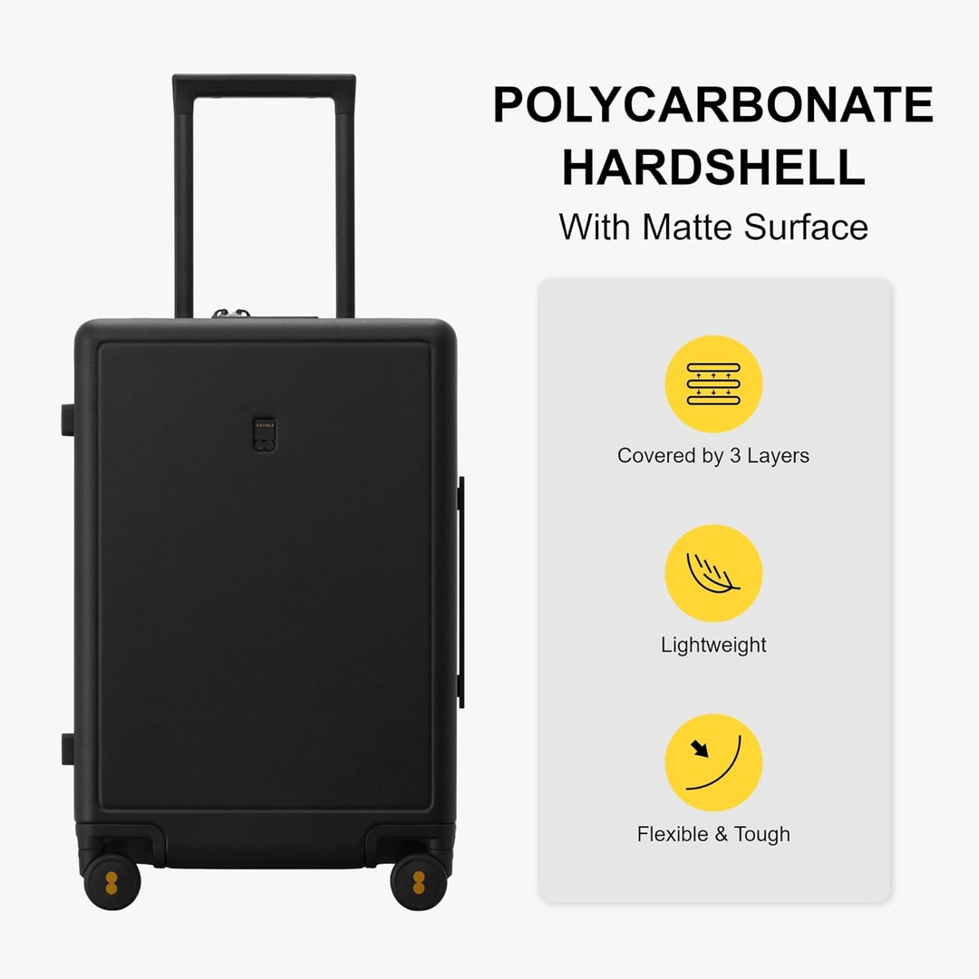 LEVEL8 Koffer Trolleys, handgepäck Leichtgewicht 100% PC TSA Zahlenschloss Elegance Matte Design 8 S