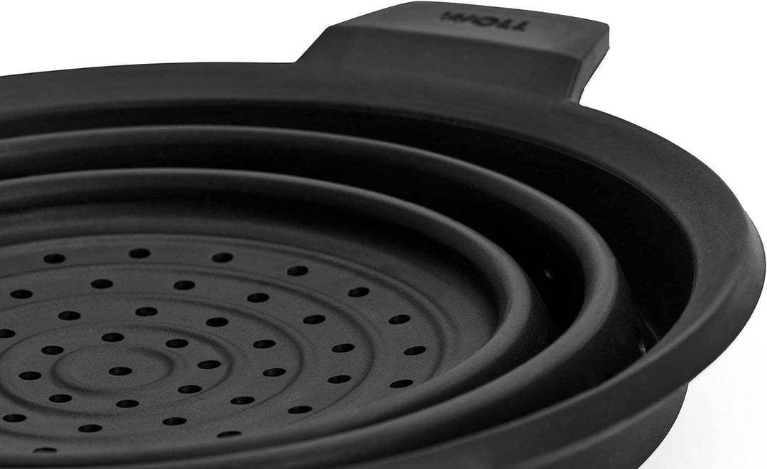 Woll Multifunktionaler Silikoneinsatz, rund Ø 28 cm, Silikon, grau, 28 x 28 x 8 cm, 28 x 28 x 8 cm