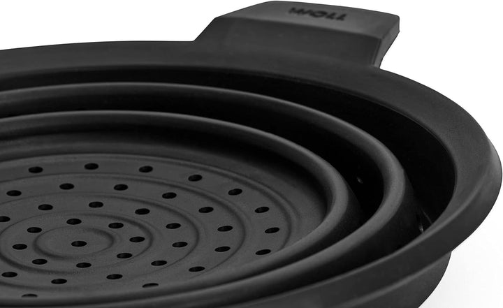 Woll Multifunktionaler Silikoneinsatz, rund Ø 28 cm, Silikon, grau, 28 x 28 x 8 cm, 28 x 28 x 8 cm