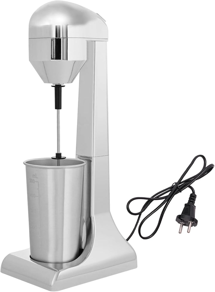 Milchshake Maker, elektrischer Protein-Shaker, mit Edelstahlbecher, 500 ml, Smoothie-Mixer, Getränke