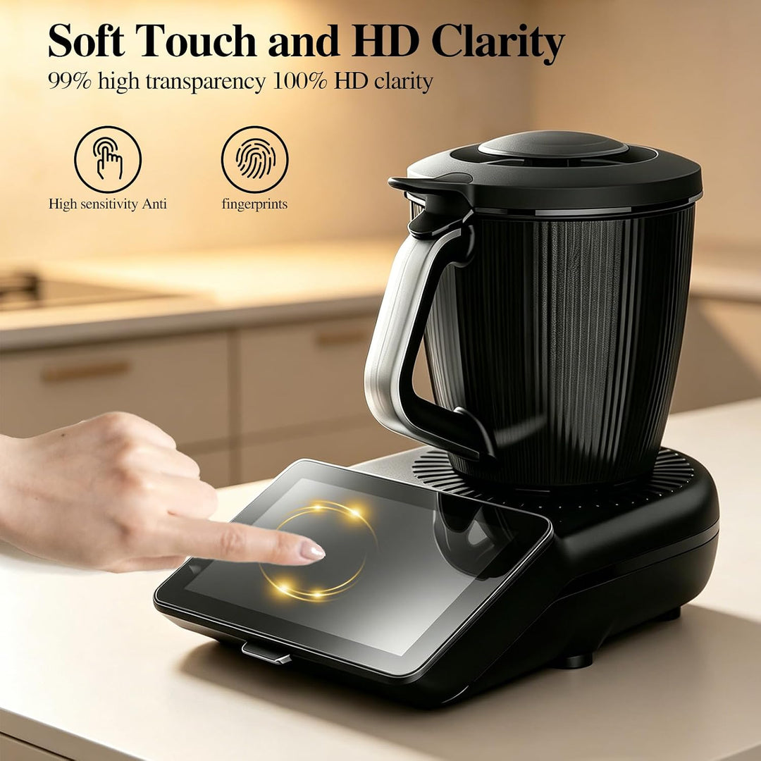 1 Stück Silikon Displayschutz, 2 Stück Displayschutzglas für Thermomix TM7