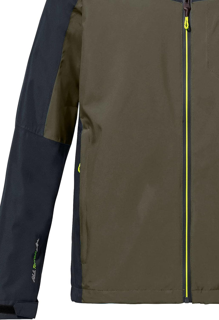 Killtec Herren Kos 6 Mn Jckt Funktionsjacke/Outdoorjacke mit Kapuze, packbar XL dunkeloliv, XL dunke