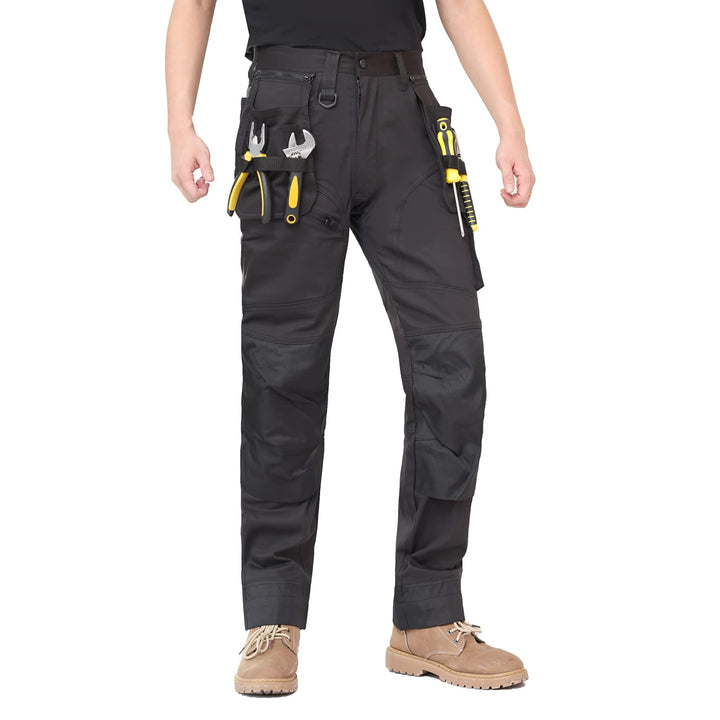 WORK IDEA Arbeitshosen männer, Hose mit multifunktionalen Taschen, Hose mit abnehmbaren Flugtaschen,