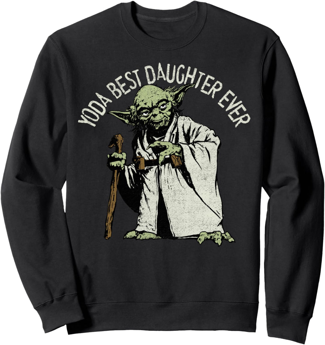 Star Wars Yoda Best Daughter Ever Portrait Sweatshirt