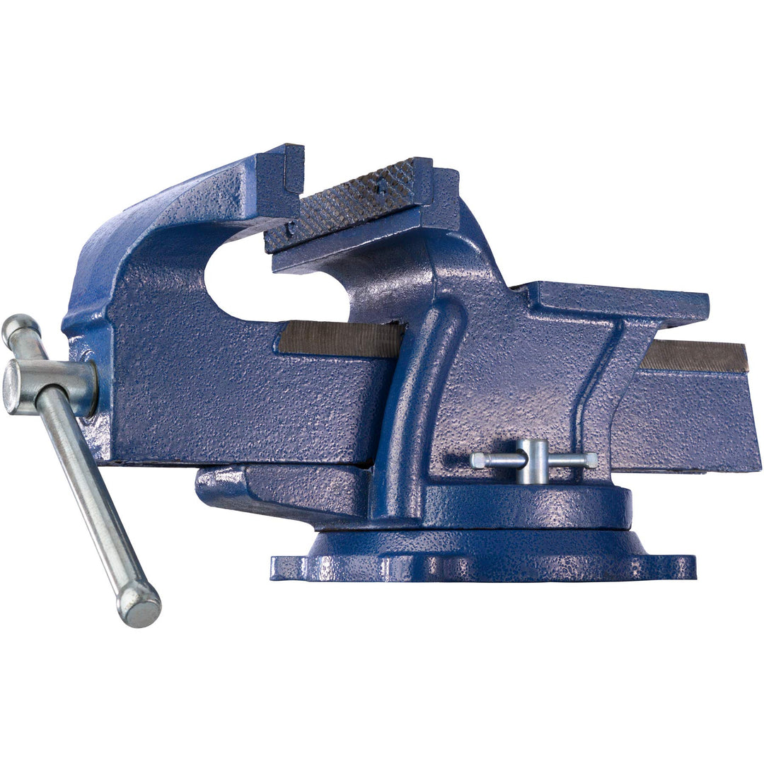 tectake® Schraubstock Amboss 360° drehbar mit Drehteller für Werkbank - diverse Grössen - (Spannweit