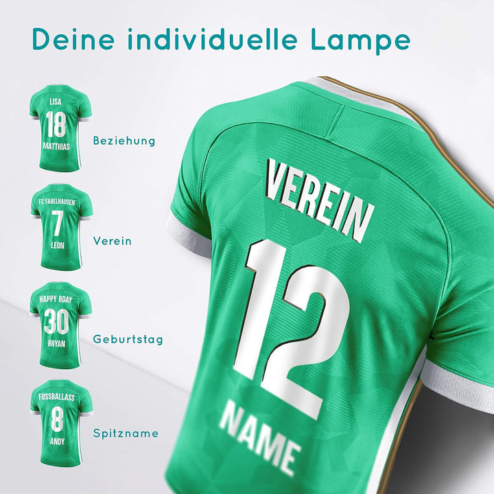 Elbeffekt Trikotlampe für Wien Fans aus Holz - personalisierbares Geschenk - schenke Dein individuel