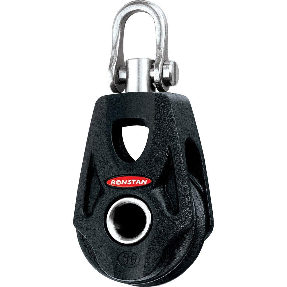 Ronstan Herren 35100 S30 Bb Orbitblock Single, Becket with Swivel Head, Black, S