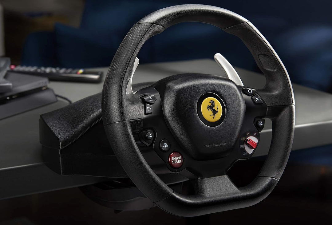 Thrustmaster T80 RW Ferrari 488 GTB Lenkrad - Realistisches Fahrerlebnis für PlayStation - Werde zum