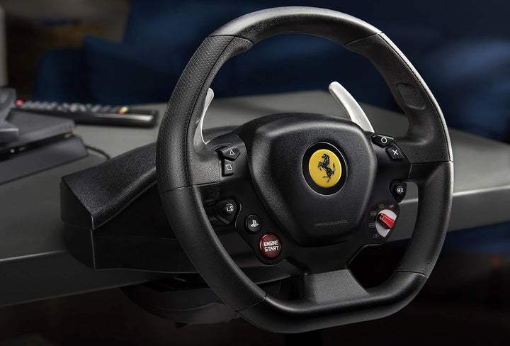 Thrustmaster T80 RW Ferrari 488 GTB Lenkrad - Realistisches Fahrerlebnis für PlayStation - Werde zum