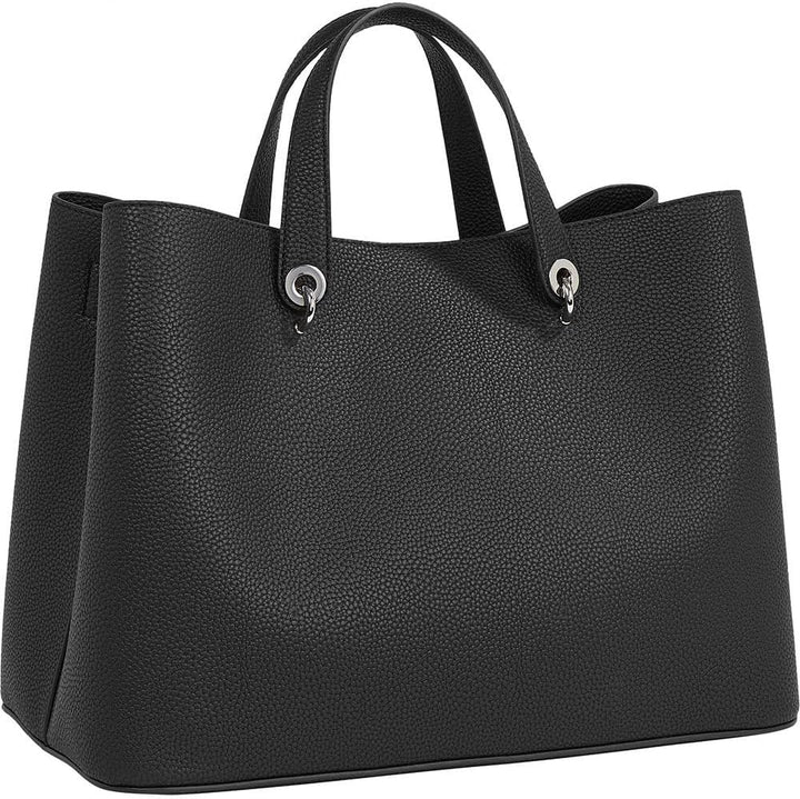 Tommy Hilfiger Damen Th Emblem Umhängetasche Schulranzen Schwarz, Schwarz