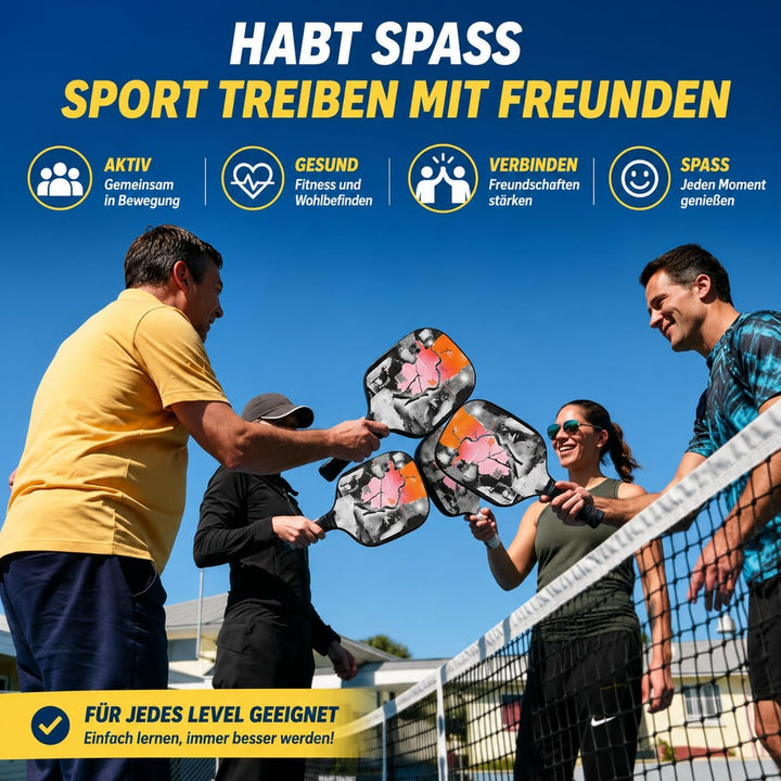 Personalisierter Pickleball Schläger mit Foto, Name oder Logo, Carbonfaser oder Fiberglas, Leichter