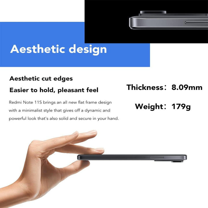 Xiaomi Redmi Note 11S Smartphone,6GB RAM 128GB ROM, 6,43 Zoll AMOLED DotDisplay, MediaTek Helio G96