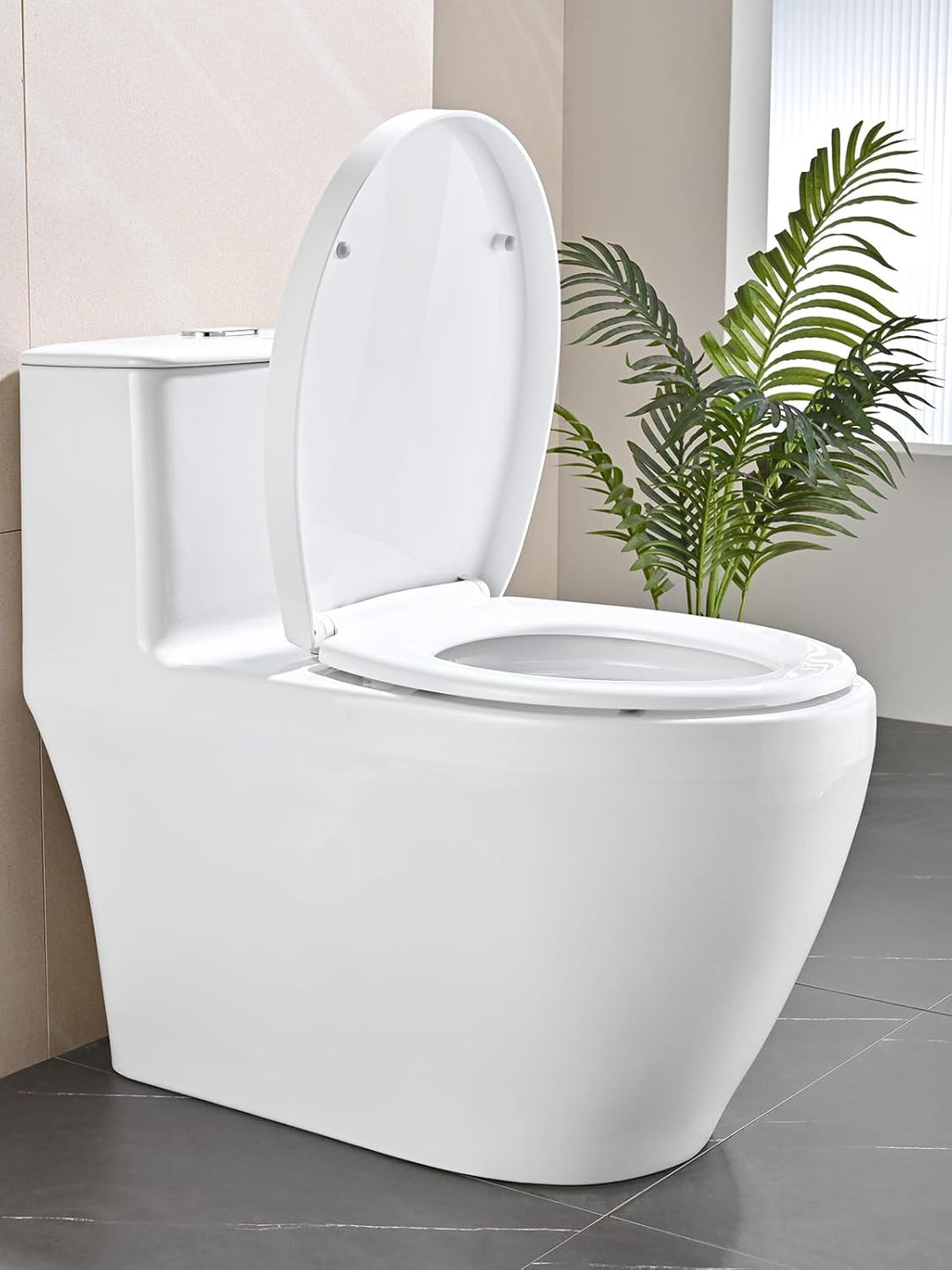 YEAUPE PRO Toilettendeckel mit Absenkautomatik, WC-Sitz mit Quick-Release-Funktion und Softclose Abs