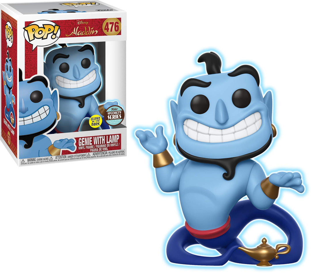 Funko POP! Aladdin - Genie with Lamp (Glow in The Dark) Vinyl Figure 10cm