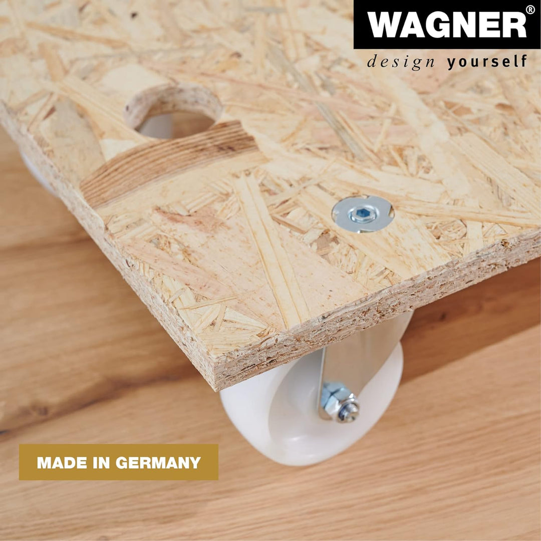 Wagner Transporthilfe MM 1141 I 57,5 x 30 x 11 cm - Tragkraft 250 kg - ideal für Geräte & schwer bel