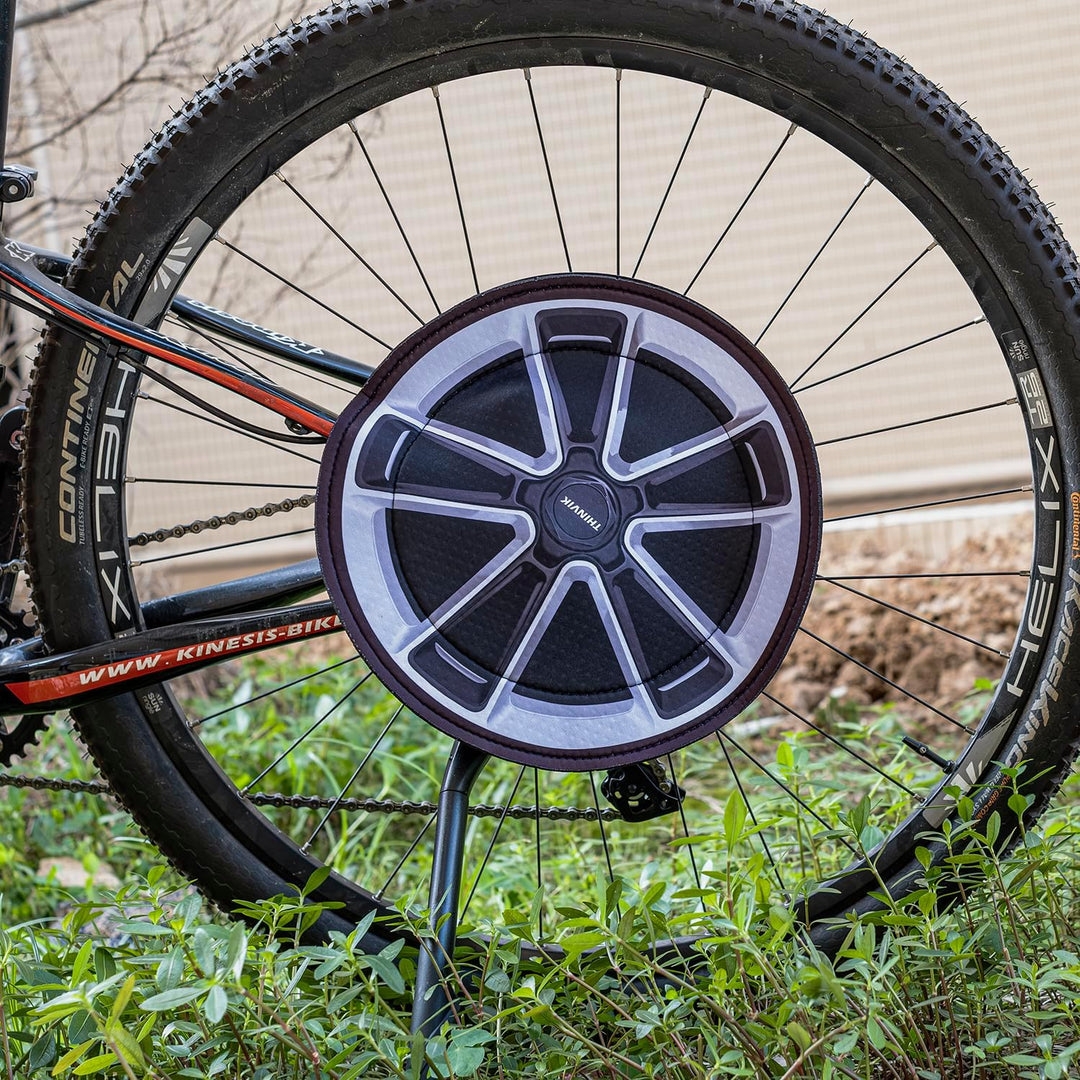 Thinvik Bremsscheiben Schutz (2 Stück) – Waschbare Neopren-Hüllen für Fahrrad-Scheibenbremsen, Durch