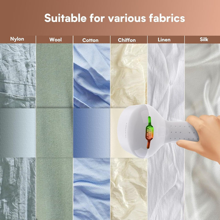 Steamer Dampfglätter, 30g/min Konstante Dampfleistung, 220ML Wassertank 20S Aufwärmzeit, Tragbarer S