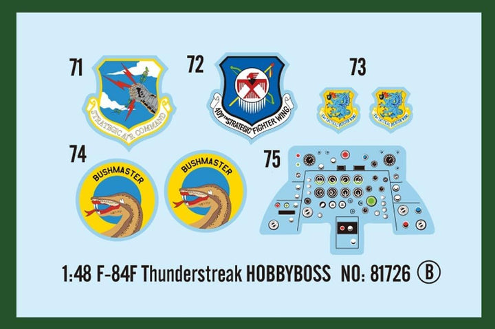 Hobby Boss 81726 Modellbausatz F-84F Thunderstread