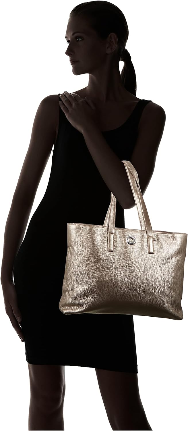 Mandarina Duck Damen Mellow Lux Schultertaschen Light Gold, Light Gold