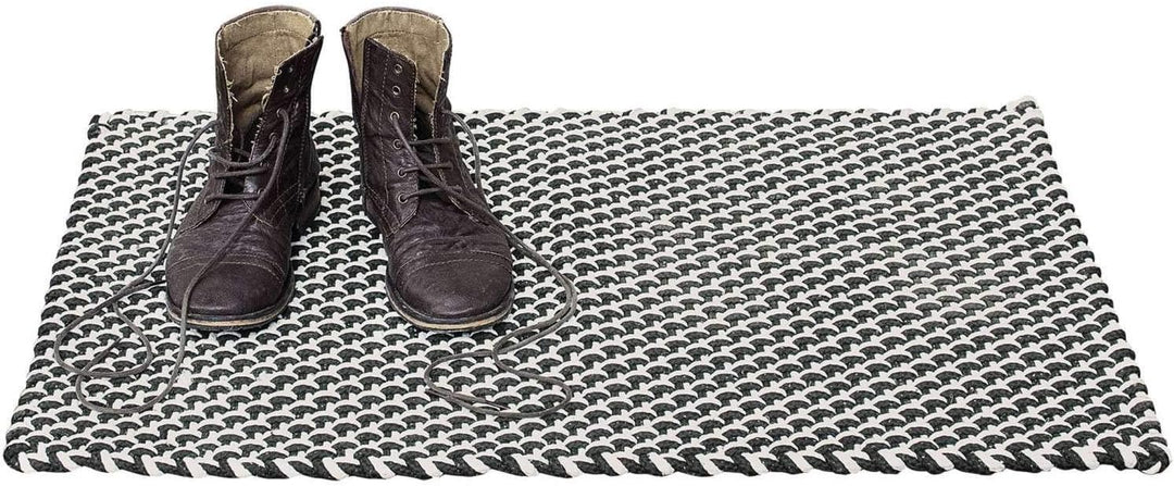 pad concept PAD Fussmatte Uni Badematte In/Outdoor Matte Teppich 72x92 cm Farbe: Rot - 100% Polyprop