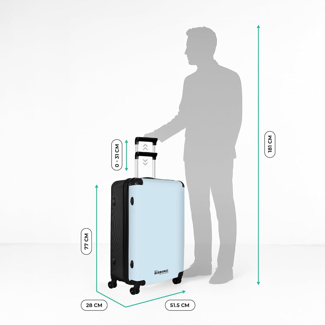 Koffer XL Gross 77x51.5x28 cm Reisekoffer mit Rollen Leicht Trolley grosser Hartschalenkoffer Rollko