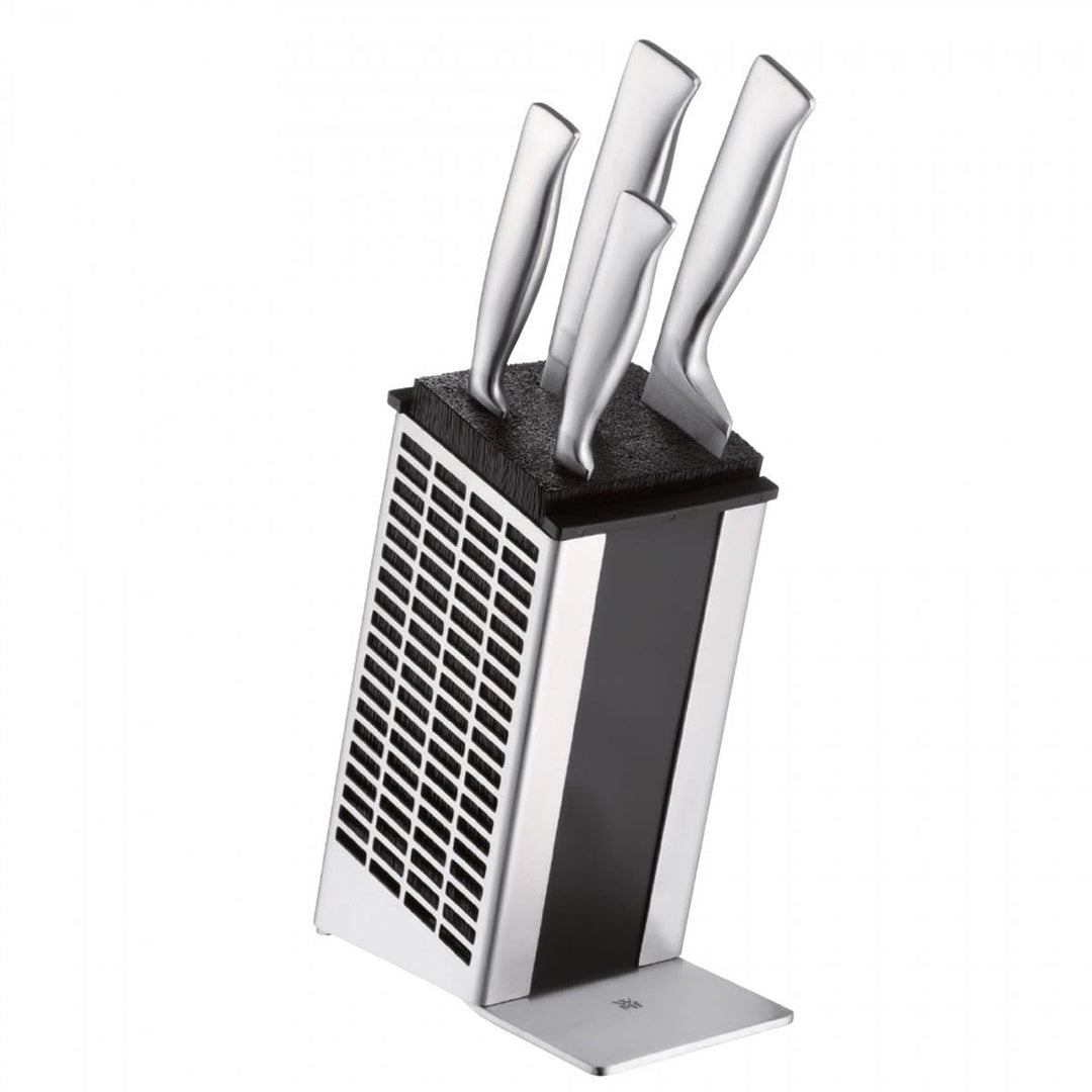 WMF Grand Gourmet Messerblock mit Messerset 5teilig Made in Germany, 4 Messer geschmiedet, Edelstahl