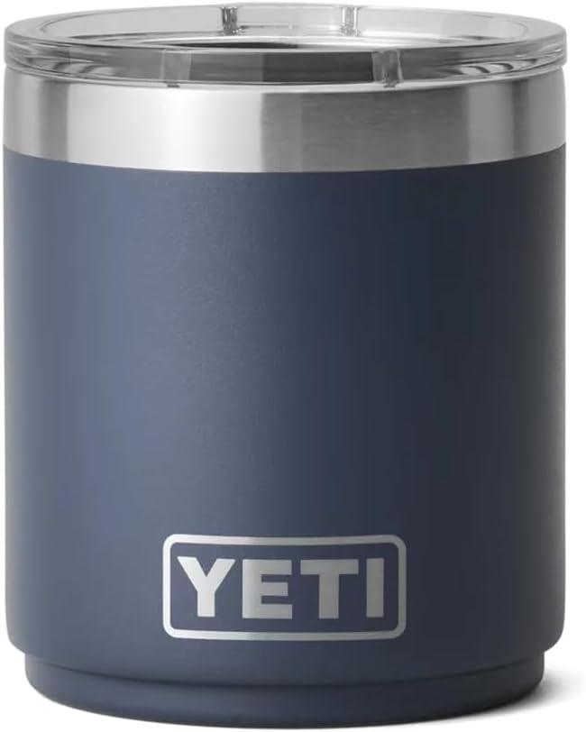 YETI Rambler Stapelbares Lowball Mit MagSlider Deckel, Navy, 10 oz (295 ml), Navy