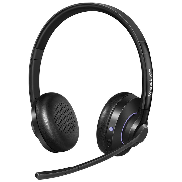 Bluetooth Headset V5.1 Klasse 1, Wireless Headset mit CVC8.0 Dual Mikrofon Noise Cancelling Headset