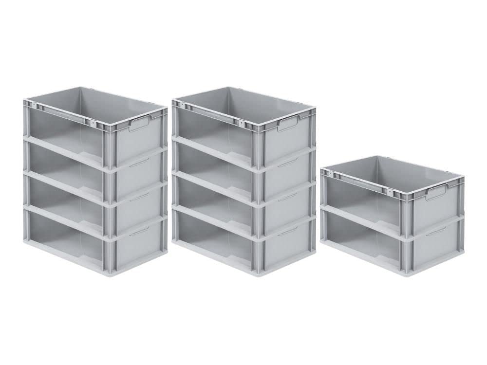 SparSet 10x Eurobox NextGen Store | HxBxT 22x40x60cm | 44 Liter | Seite offen | Eurobehälter, Transp
