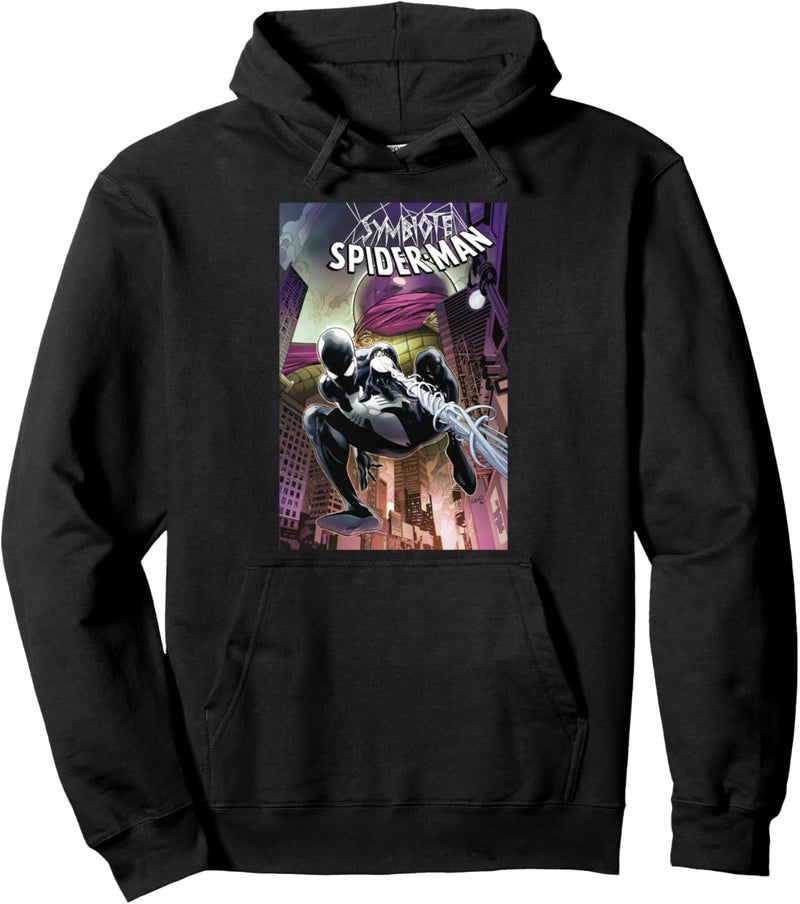 Marvel Symbiote Spider-Man Versus Mysterio Comic Book Cover Pullover Hoodie