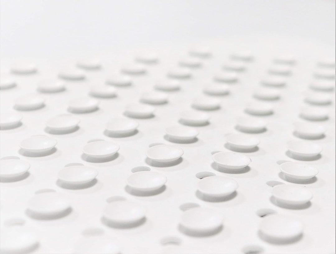 KMINA - Duschmatte rutschfest 43x43 cm, Badewannenmatte, Quadratisch, Anti Schimmel, Natürliches Gum